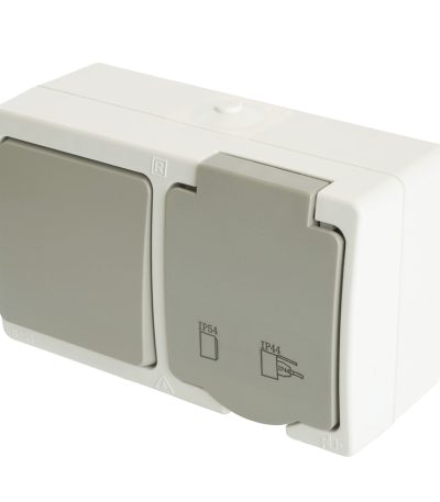 Блок розетки и выключателя Stekker PST16-21-54/10-211-54 Велена 49728