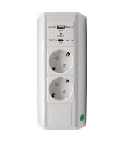 Блок розеток LK-BN1402 (2 секции 1 USB + 1 type-C) Mebax 00-00002870