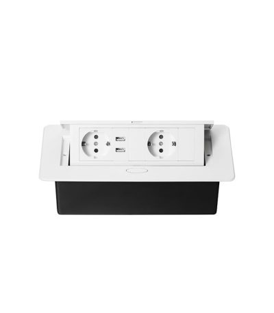 Блок розеток MX-226 (O) (2 секции и 2 USB) Mebax 00-00002605