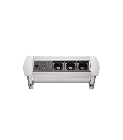 Блок розеток MX-117 (3 секции, 2 USB и RJ-45) Mebax 00-00001184