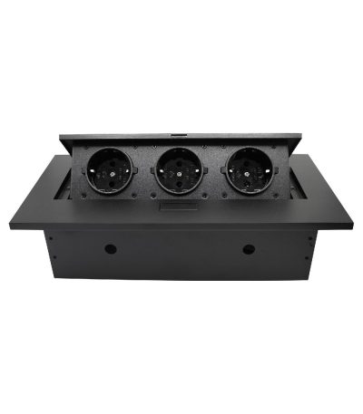 Блок розеток MX-226 (J) (3 секции полуавтоматический с кабелем питания) Mebax 00-00002878