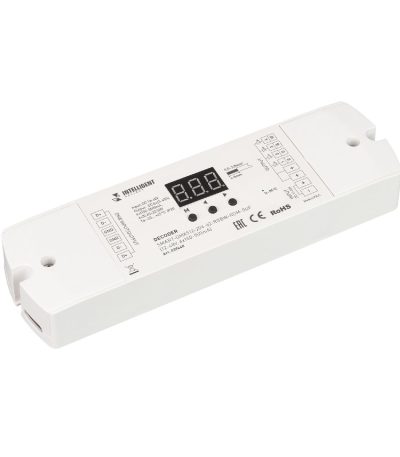 Декодер Arlight SMART-DMX512-204-62-RGBW-RDM-SUF (12-48V, 4x150-500mA) 037440