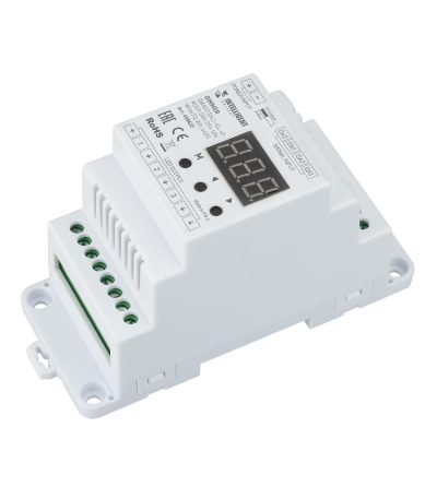 Диммер Arlight SMART-DALI-104-62-ADDR-DIM-DT6-DIN White (12-24V, 4x5A) 028422