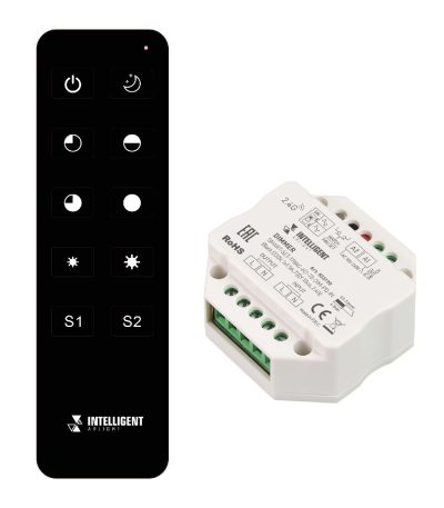 Диммер Arlight SMART-SET-TRIAC-601-72-DIM-PD-IN Black (230V, 1x1.5A, ПДУ 10кн, 2.4G) 036190