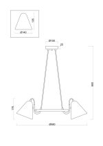 Подвесной светильник Freya Falke Market FR8001PL-03WG