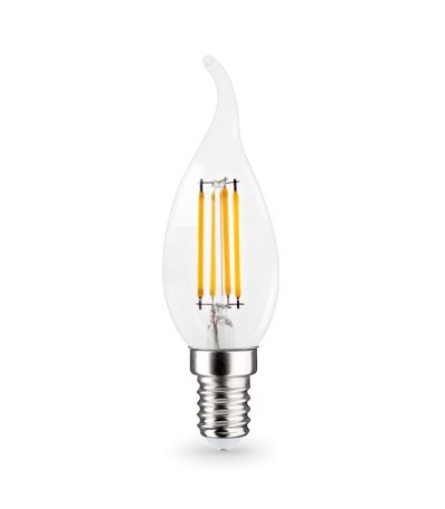 Филаментная светодиодная лампа Ambrella Light Bulbing E14 11W 4000K свеча на ветру 351124