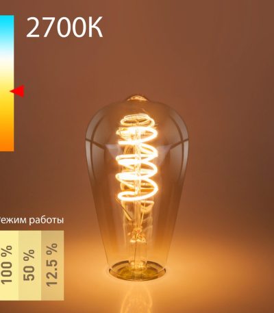 Филаментная светодиодная лампа Elektrostandard Dimmable E27 5W 2700K 4690389169151