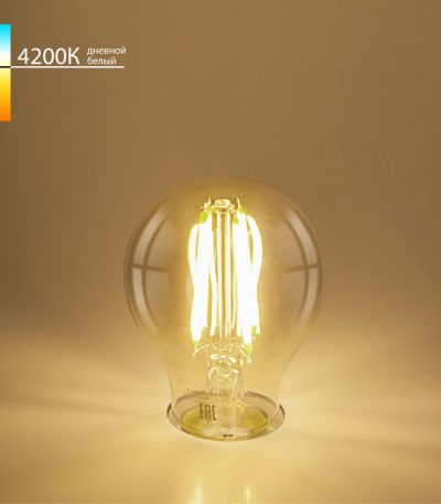 Филаментная светодиодная лампа Elektrostandard груша прозрачная E27 12W 4200K 4690389175329