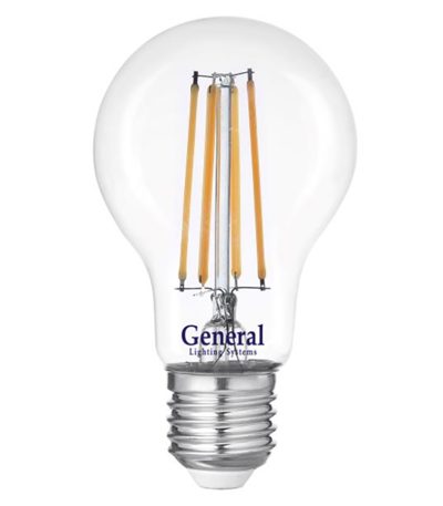 Филаментная светодиодная лампа General GLDEN-A60S-15-230-E27-2700 660316