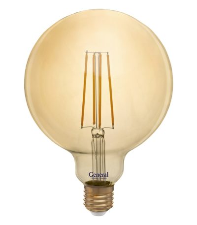 Филаментная светодиодная лампа General GLDEN-G125S-8-230-E27-2700 655309