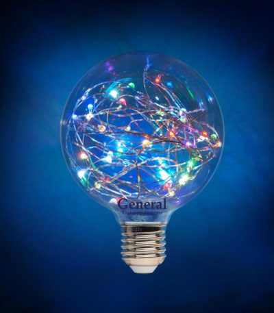 Филаментная светодиодная лампа General GLDEN-G95SW-1-230-E27-RGB 649921