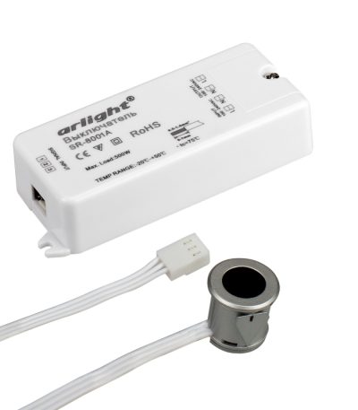 ИК-датчик Arlight SR-8001A Silver (220V, 500W, IR-Sensor) 020206