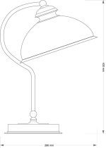 Настольная лампа Kutek Lido LID-LG-1(P)GR