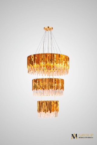 Каскадная люстра AM Group Roberto Cavalli L800-600-400