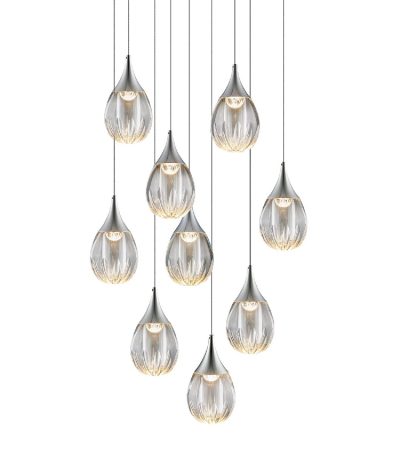 Каскадная люстра Delight Collection Stilla MD24001004-9A chrome/clear
