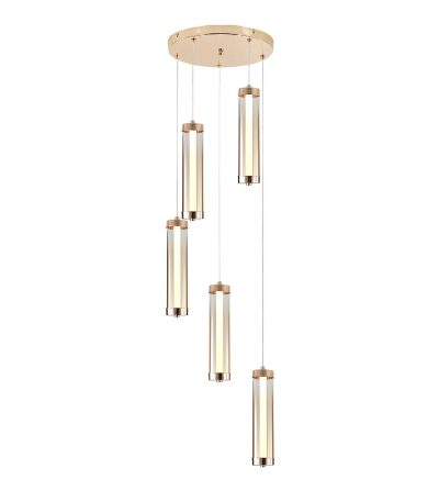 Каскадная люстра Indigo Rilucente 11061/5P Gold V000151L