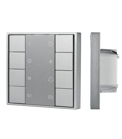 Кнопочная панель Arlight DALI-201-23-1G-2SC-RGBW-DT8-IN Silver (BUS, Frame) 048220