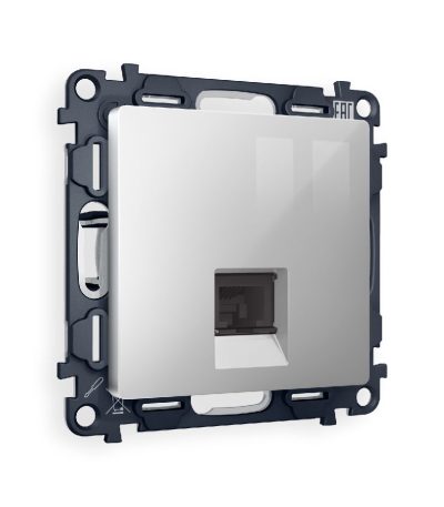 Комплект механизма компьютерной розетки RJ-45(8P8C) CAT6 со шторкой Ambrella Volt Alfa MA412010