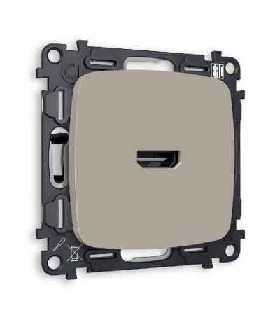 Комплект механизма розетки HDMI 2.0 40V/500MO 2.0GHz 5-18Gbit/s Ambrella Volt Omega MO374010