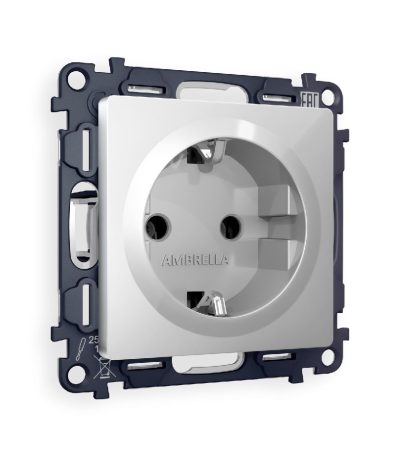 Комплект механизма розетки с/з на винтовых зажимах Ambrella Volt Alfa MA406010