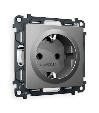 Комплект механизма розетки с/з на винтовых зажимах Ambrella Volt Alfa MA656010