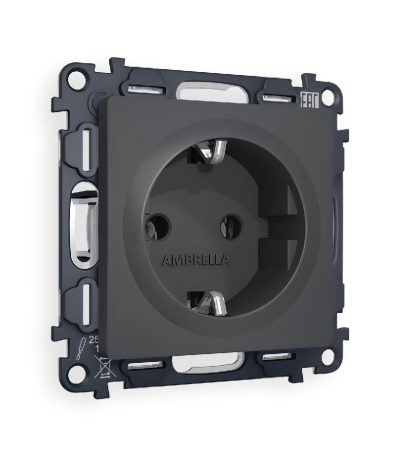 Комплект механизма розетки с/з на винтовых зажимах Ambrella Volt Alfa MA906010