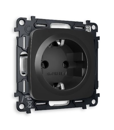 Комплект механизма розетки с/з на винтовых зажимах Ambrella Volt Omega MO806010