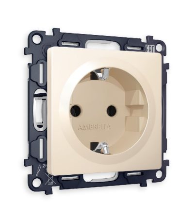 Комплект механизма розетки с/з со шторками Ambrella Volt Alfa MA327010