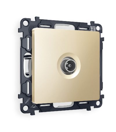 Комплект механизма TV розетки оконечной 50-870 MHz 1dB Ambrella Volt Alfa MA613010