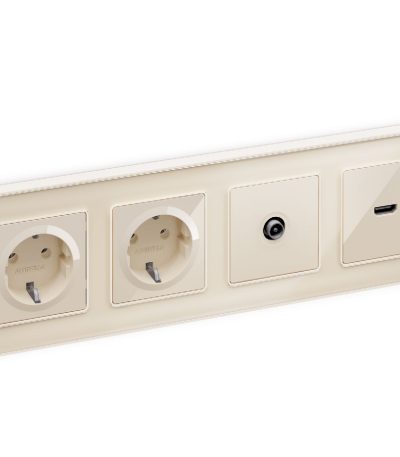 Комплект механизма TV розетки проходной 5-1000 MHz 4dB Ambrella Volt Alfa MA313030