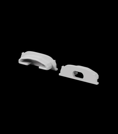 Комплект заглушек для профиля 18×06 2шт Maytoni Led Strip ALM-1806-EC 642075