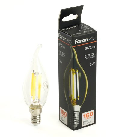 Лампа светодиодная Feron LB-1216 E14 6W 2700K 51262