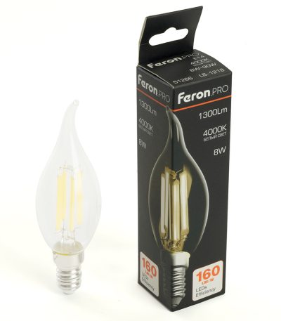 Лампа светодиодная Feron LB-1218 E14 8W 4000K 51266