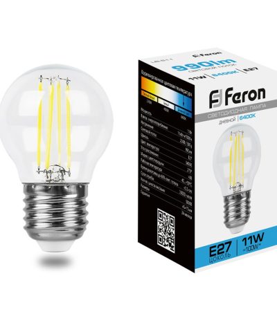 Лампа светодиодная Feron LB-511 Шарик E27 11W 6400K 38226