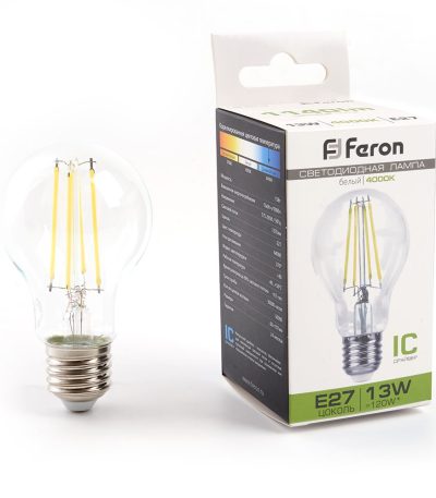 Лампа светодиодная Feron LB-613 Шар E27 13W 4000K 38240