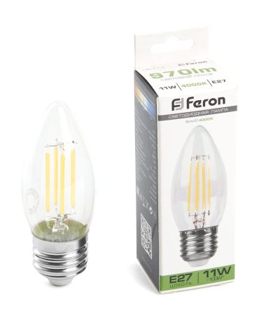 Лампа светодиодная Feron LB-713 Свеча E27 11W 4000K 38273
