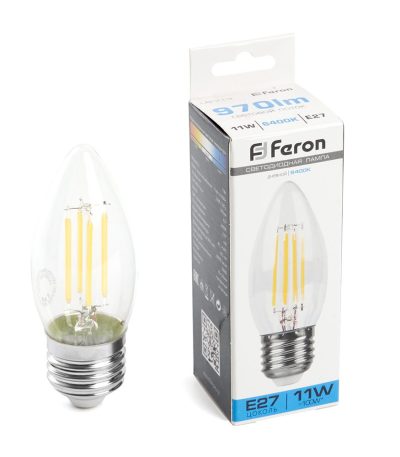 Лампа светодиодная Feron LB-713 Свеча E27 11W 6400K 38274