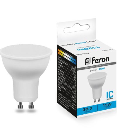 Лампа светодиодная Feron LB-960 MR16 GU10 13W 6400K 38193