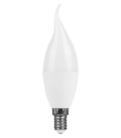 Лампа светодиодная Feron LB-980 свеча на ветру матовая E14 15W 175-265V 4000K 52075