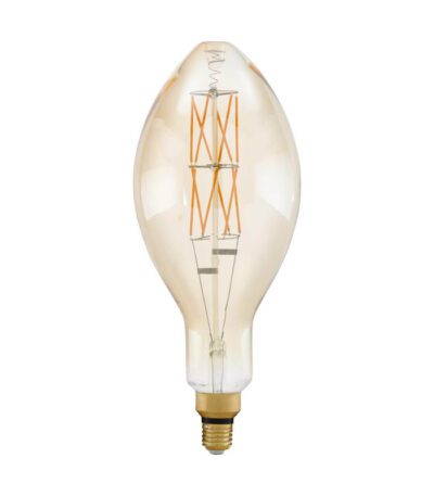 Лампа светодиодная филаментная диммируемая Eglo E27 8W 2100К янтарь 11685