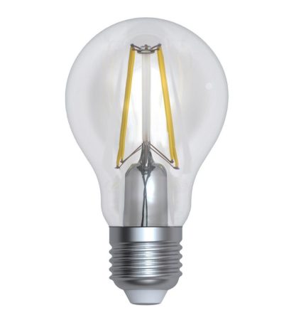 Лампа светодиодная филаментная диммируемая (UL-00005182) Uniel E27 10W 4000K прозрачная LED-A60-10W/4000K/E27/CL/DIM GLA01TR