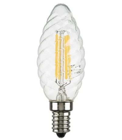 Лампа светодиодная филаментная Lightstar LED Filament E14 6W 3000K свеча прозрачная 933702