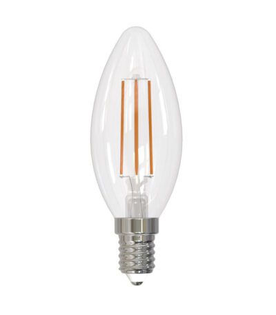 Лампа светодиодная филаментная (UL-00005164) Uniel E14 11W 3000K прозрачная LED-C35-11W/3000K/E14/CL PLS02WH