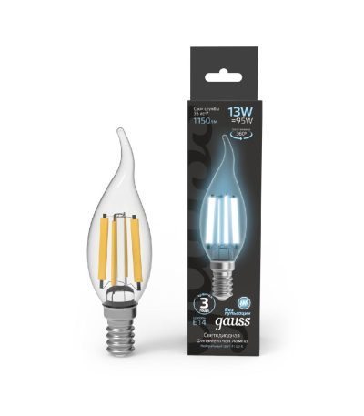 Лампа светодиодная Gauss Filament E14 13W 4100K 104801213