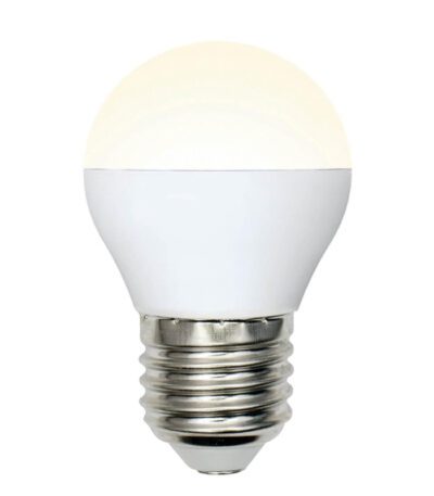 Лампа светодиодная (UL-00002377) Uniel E27 6W 3000K матовая LED-G45-6W/WW/E27/FR/MB PLM11WH