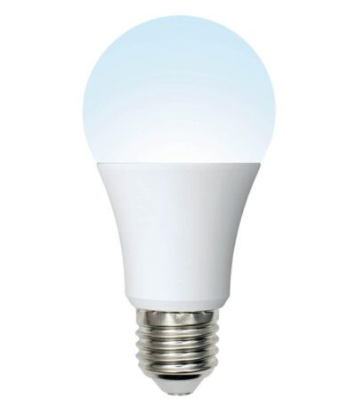 Лампа светодиодная (UL-00002381) Uniel E27 10W 4000K матовая LED-A60-10W/NW/E27/FR/12-24V PLO55WH