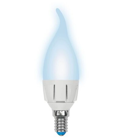 Лампа светодиодная (UL-00002415) Uniel E14 7W 4000K матовая LED-CW37 7W/NW/E14/FR PLP01WH