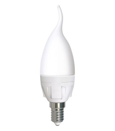 Лампа светодиодная Uniel LED-CW37 7W/6500K/E14/FR PLP01WH UL-00011016