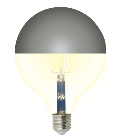 Лампа светодиодная Uniel Sky LED-G125-4W/3000K/E27/CL MIRROR/CHROME PLS02WH UL-00011793