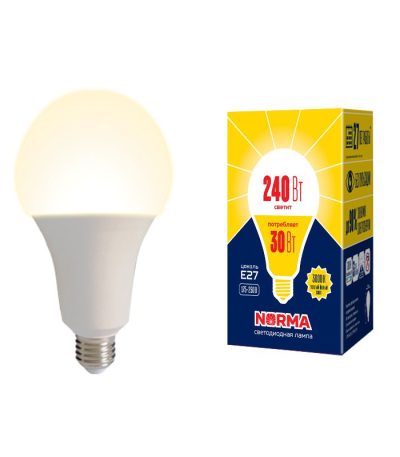 Лампа светодиодная Volpe E27 30W 3000K матовая LED-A95-30W/3000K/E27/FR/NR UL-00005604